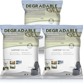 Wenge Urine Super Absorbent, Solidifier - 150 Pack Pre Pee Powder for Toilet, Eco Absorbent Gel Liquid Waste Gelling and Deodorizing Powder, Poo Urine Powder for Camping Outdoor Hiking