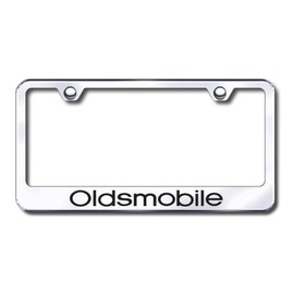 Auto Gold LFOLDEC Engraved Chrome License Plate Frame, Oldsmobile