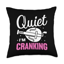 Funny Hurdy-Gurdy Instrument Design for a Hurdy-Gurdy Lover Throw Pillow