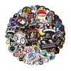 NYGGTYK 100 Bicycle Stickers, Creative Cartoon Graffiti Stickers, DIY Skateboard,