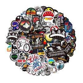 NYGGTYK 100 Bicycle Stickers, Creative Cartoon Graffiti Stickers, DIY Skateboard, Notebook Stickers, Funny Aesthetic Stickers, Scrapbook Stickers