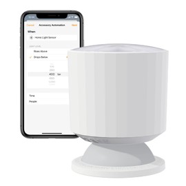 Qingping Motion & Light Sensor, Works with Apple HomeKit via Thread or Bluetooth, Two Sensors Combined for Various Automation, Long Standby Time