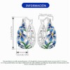 Aros plata 925 florales