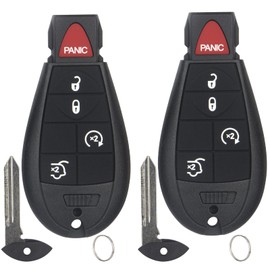 Keyless Entry Remote Key Fob Replacement Compatible with Jeep 2008-2013 Grand Cherokee 2008-2010 Commander IYZ-C01C/ M3N5WY783X (2-Pack)