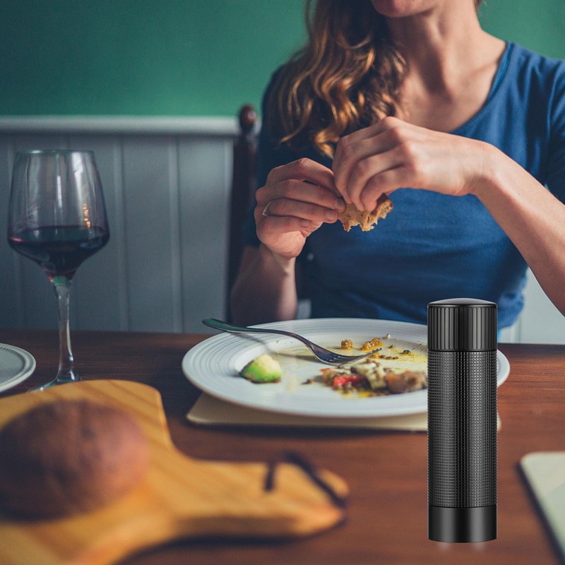 ARKNOAH Premium Pepper Grinder - Adjustable Coarseness with Aircraft-Grade Aluminum
