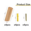 USHXVG Pack of 4 Beveled Wooden Hooks, Door Hooks, Wall