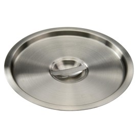 Winco 12 Quart Heavy-Duty Stainless Steel Bain Marie Cover for Winco BAMN-12