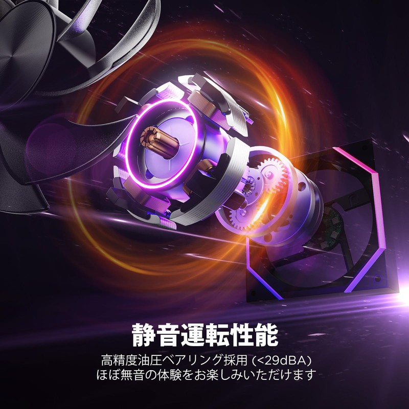 AsiaHorse PC Case Fan 120MM 3pcs Reverse Fan Blade (Intake)