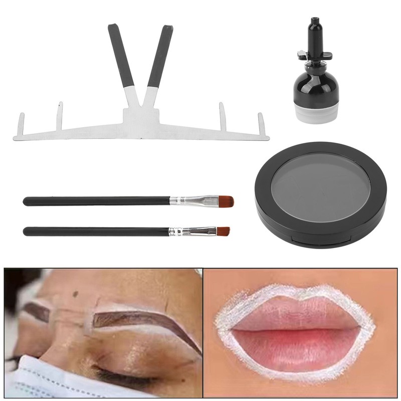 Microblading Eyebrow Mapping Kit Stainless Steel Eyebow Ruler Mapping String
