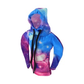 TUCKBOLD Car Gear Shift Knob Cover Decoration Stick Shifting Handle Protector Starry Sky Blue,Pink,Light Purple Gradient 1 Pc 16x11cm/6.3"x4.33" Polyester