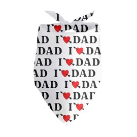 Fathers Day Dad I Love Dad Dog Bandana Gifts Fathers Day for My Dad Puppy Bandanas for Small Medium Dogs Cats Photo Prop Pet Scarf Accessories for Dog Lovers Dog Dad Gifts