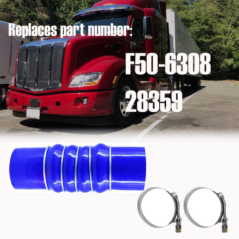 Upper Radiator Coolant Hose with Clamps Fits for Kenworth Peterbilt