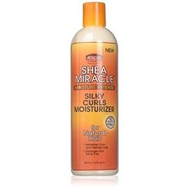 African Pride Shea Miracle Silky Curls Hair Moisturizer - Contains Shea & African Mango Butter, 12 Oz