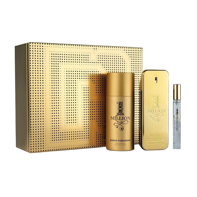 Men's Perfume Set 1 Million Paco Rabanne (3 pcs)