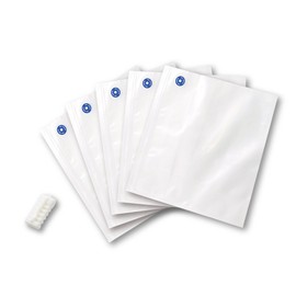 Pearl Metal MK-2703 Vacuum Pack, Food Pump, Storage Bag, Large, Pack of 5, Fresh & Keep