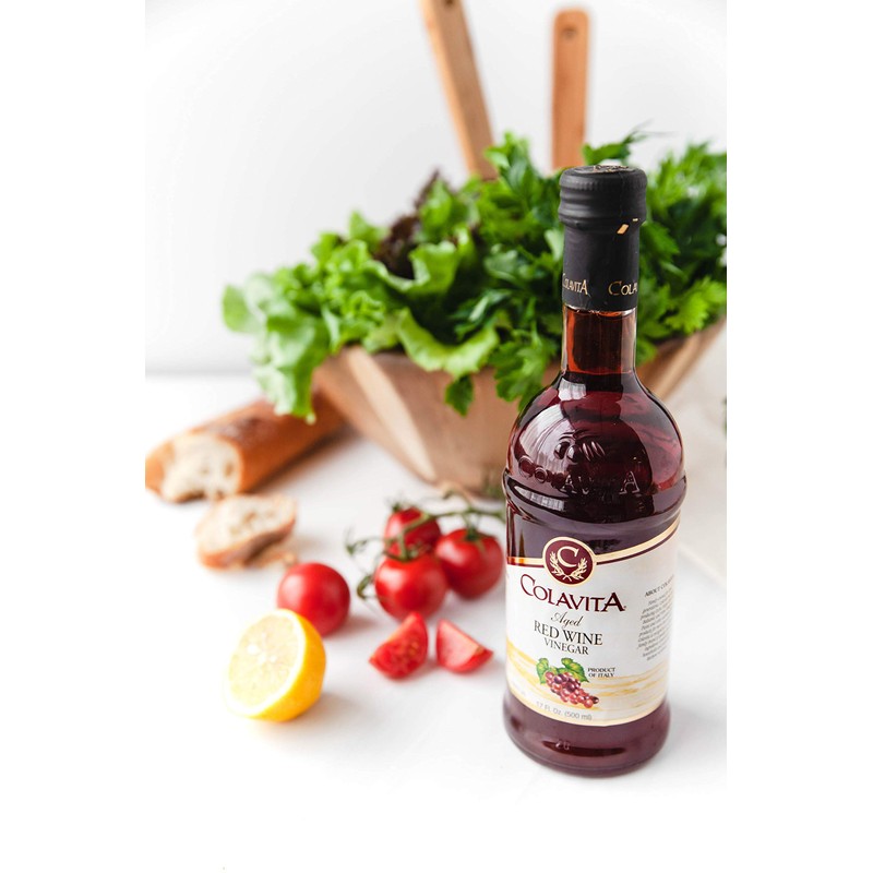 Colavita Aged Red Wine Vinegar, 17 Ounce (Pack of 12)