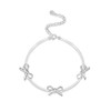 Belons Women's Bracelet 925 Sterling Silver Bow Charm Bracelet Girls