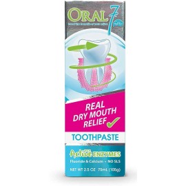 Oral7 Dry Mouth Toothpaste Containing Enzymes With Xylitol,