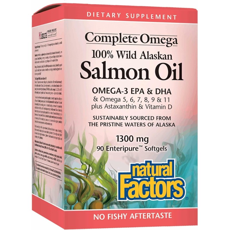 Natural Factors 100% Wild Alaskan Salmon Oil 1300 mg –