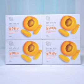 Rose of Sharon Natural Beauty Apricot Soap 4-pack / 무궁화 자연미인 살구비누 4개입