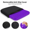 Purple Gel Honeycomb Slim 0.8 Seat Cushion for Office Chair,