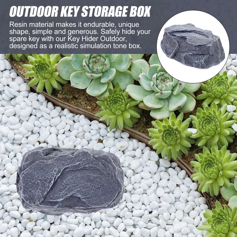 Ceeyoll Stone Key Hide, Key Hiding Place for Outdoors, Key