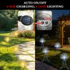 WISEgham 4Pack 480LED Solar Stake Lights, Fireworks Lights, Warm White