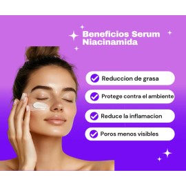 Sérum Facial Niacinamida - Control Grasa Mixta Día/noche