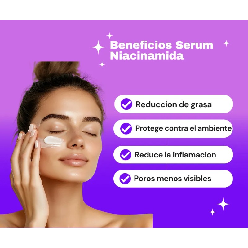 Sérum Facial Niacinamida - Control Grasa Mixta Día/noche