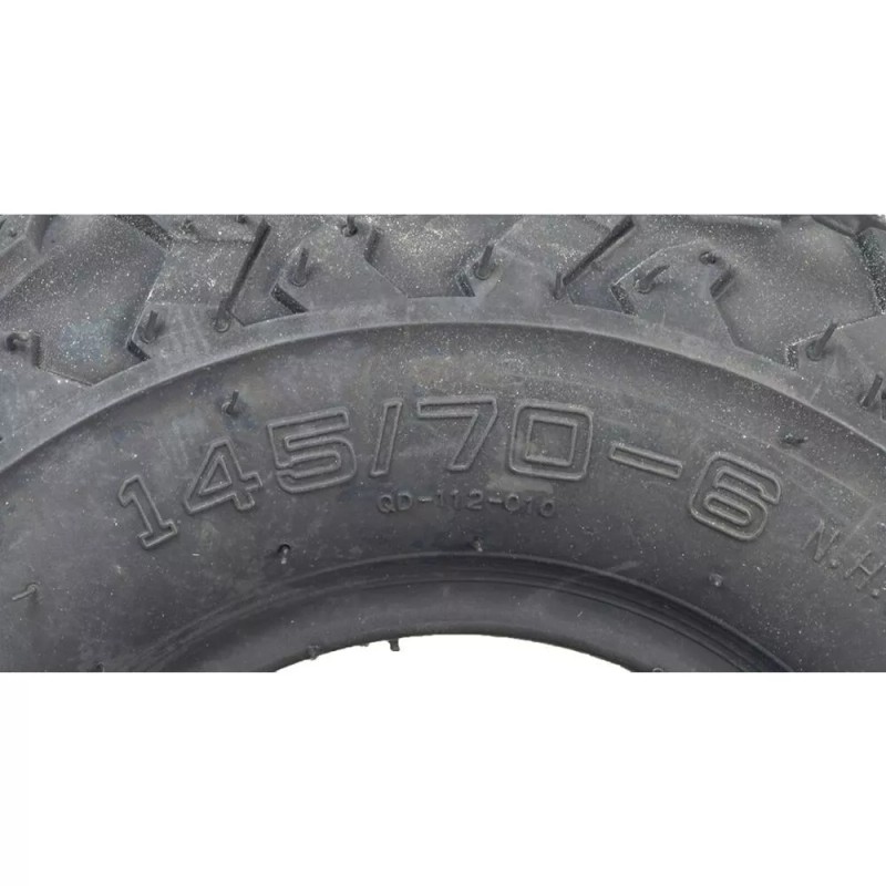 145/70-6 Front Tires with V-Tread for the Coleman KT196/CK196-T Go-Kart