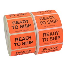 Uline Ready to Ship Labels, Roll of 1000 Labels
