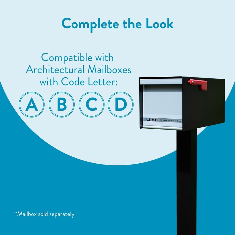 Architectural Mailboxes Brighton Aluminum Mailbox Post, Compatibility Code A, B,