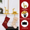 2PCS Christmas Stocking Holders for Mantle, Stocking Hangers for Mantel