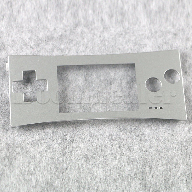 XBERSTAR Ersatz-Frontplatte für Gameboy Micro GBM Controller Frontabdeckung (Silber)