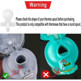 6 pcs Replacement Leak Stopper Rubber Stopper Compatible with Thermos Funtainer 16 Oz Stainless Steel Vacuum Insulated Bottle & Thermos Funtainer 16 Oz Plastic Hydration Bottle with Spout