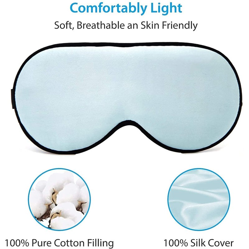 Natural Silk Kids Sleep Mask Eye Mask for Kids with