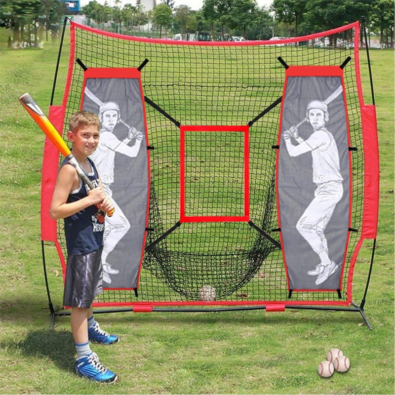 4-Piece Premium Baseball & Softball Pitching Training Kit: Adjustable 9-Hole