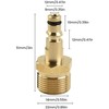 SNOKAY Pressure Washer Couplers - M22 14mm Quick Connect Plug-in