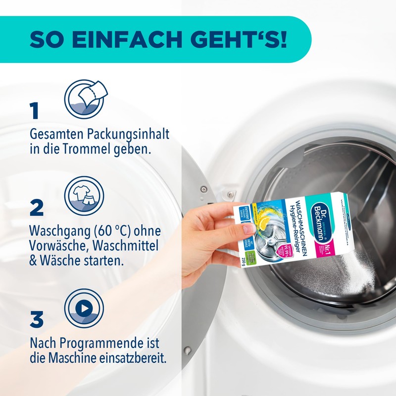 Dr. Beckmann Washing Machine Hygienic Cleaner with Activated Carbon 14762