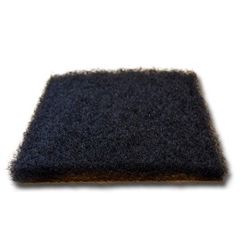 The Filter Pro Black Coarse Filter Media, 1.25" Thick, 12" x 12" Pads, 5 Pack, Perfect for Aquariums, Ponds or Water Gardens, Made in USA