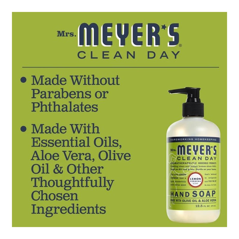 Mrs Meyer Jabón Manos Líquido Limón Verbena 370 Aroma Cítrico