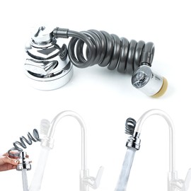 Tap Attachment Tap Extension Multifunctional Extension Tap with 3 Jet Types, Tap Attachment with Adapter for Kitchen and Bathroom Taps
