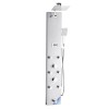 49 Brushed Stainless Steel Shower Column LED Rainfall Shower Head