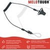 Coiled Lanyard,Hard Hat Lanyard with Clamp End,Hard Hat Tether,No Snag