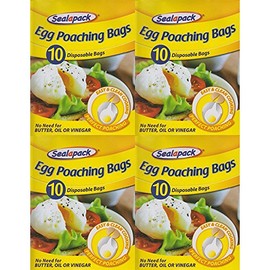 40 x Sealapack Disposable Egg Poaching Bags Perfect Poachies Easy Clean