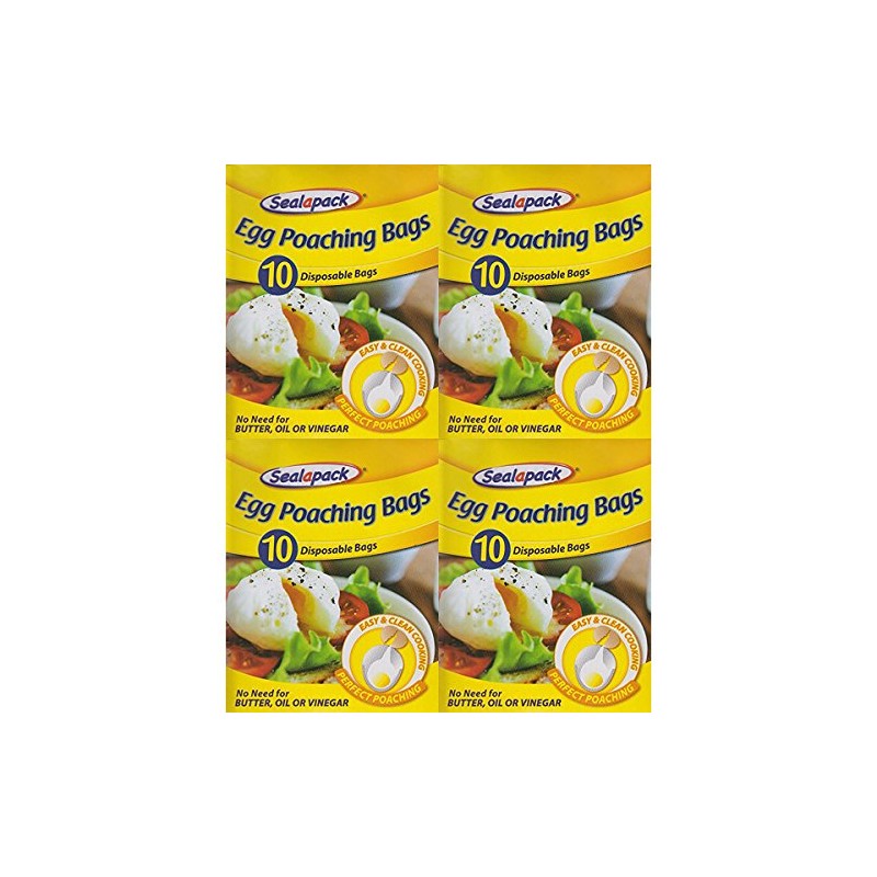 40 x Sealapack Disposable Egg Poaching Bags Perfect Poachies Easy
