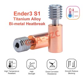 GBA-SZC Upgrade Ender 3 S1 Hotend Kit, Sprite Extruder Hotend,Ender 3 S1 Bi-Metal Heatbreak,Brass Nozzle 0.4mm for Ender 3 S1,Ender 3 S1 Pro,S1 Plus,CR10 Smart Pro,Sermoon V1,300℃