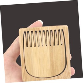 Mikinona Wood Beard Comb Anti-static for Men's Beard Styling Portable Travel Tool