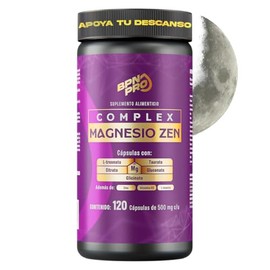 Bpn Pro Magnesio Complex Sueño Relajación Glicinato Citrato Gluconato Treonato Taurato Zinc Vitamina Gaba Teanina 120 Cápsulas