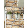 Fablon FAB10226 Stone Wall Adhesive Film, Brown